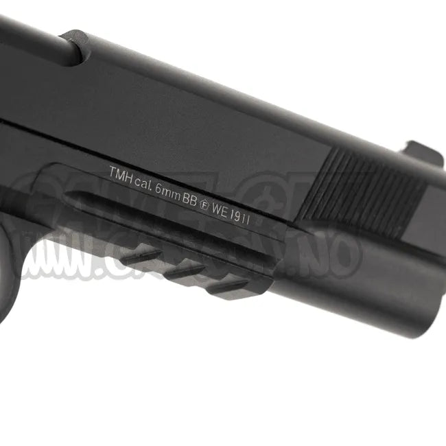 WE - 1911 MEU Gassdrevet Softgunpistol - Svart - Game-On.no