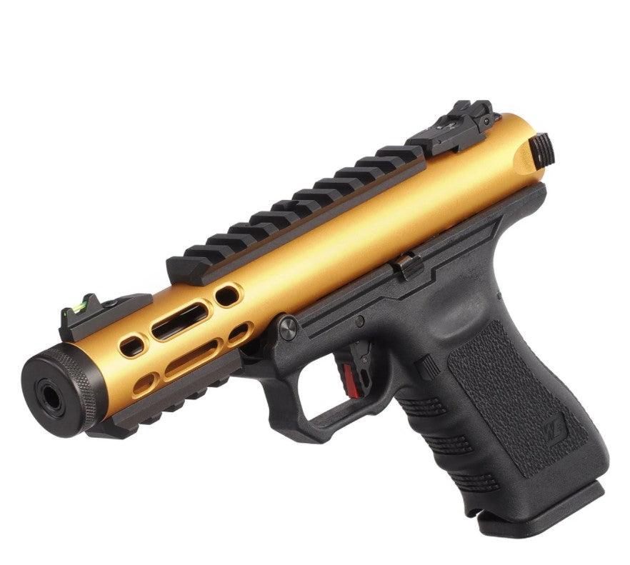 WE - Galaxy Gasdrevet Softgun Pistol GBB - Guld - Game-On.no