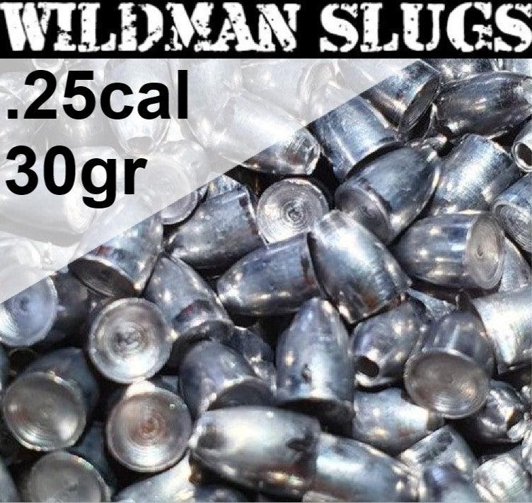 Wildman Flat Base Slugs till Luftvåpen 6.35mm(.257) - 30gr 100stk - Game-On.no