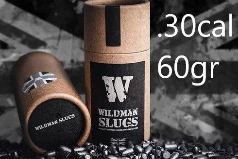 Wildman Flat Base Slugs till Luftvåpen 7.62mm(.30) - 60gr 100stk - Game-On.no