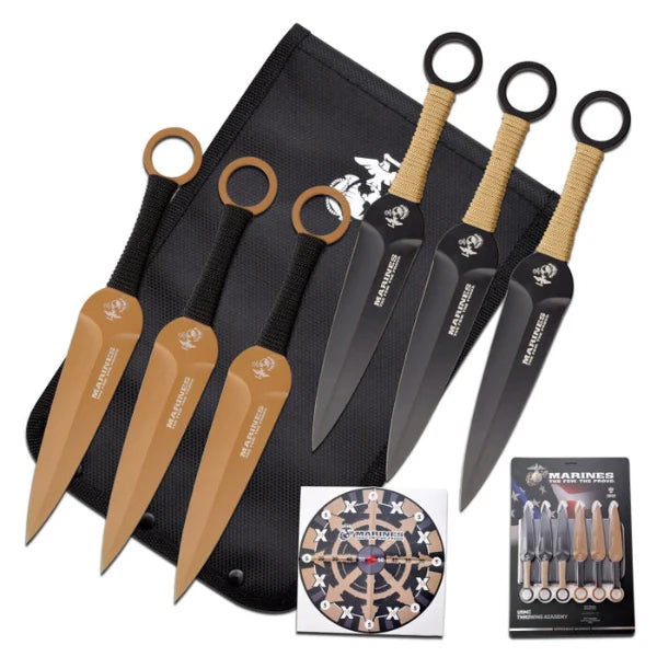 USMC Throwing Academy Kastekniver - 6-pakning