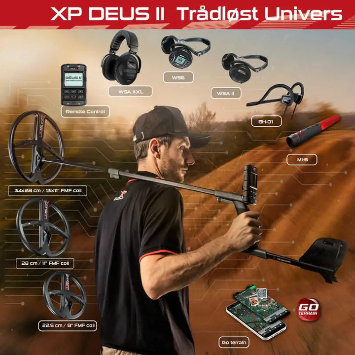 XP - DEUS II WS6 Master Metalldetektor - Den Letteste Toppmodellen fra XP - Game-On.no