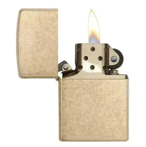 Zippo - Armor® Tumbled Brass - Game-On.no