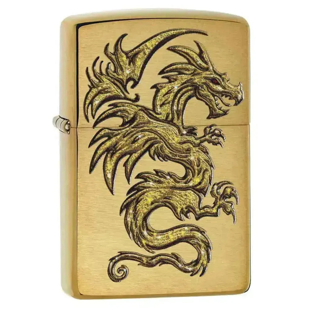 Zippo - Gull Drage Motiv - Game-On.no