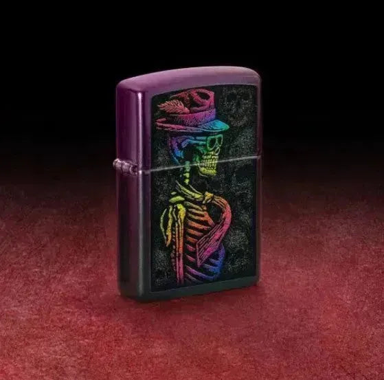 Zippo - Iridescent Skeleton Design - Game-On.no