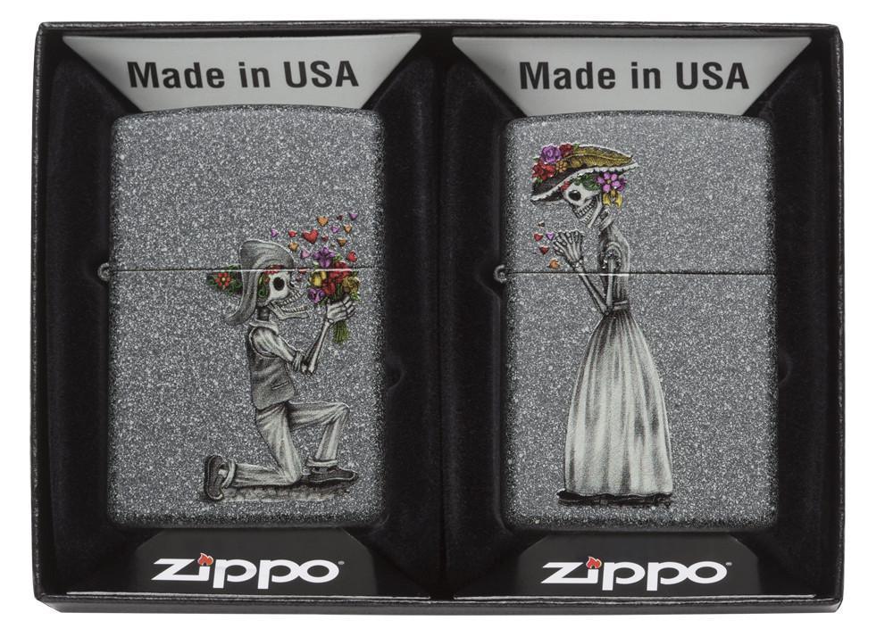 Zippo - Iron Stone Couple - 2stk - Game-On.no