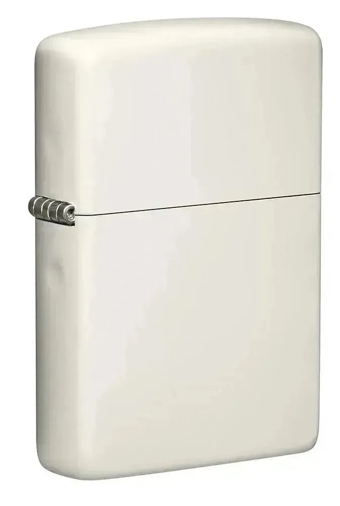 Zippo - Klassisk Hvit Selvlysende Lighter - Game-On.no
