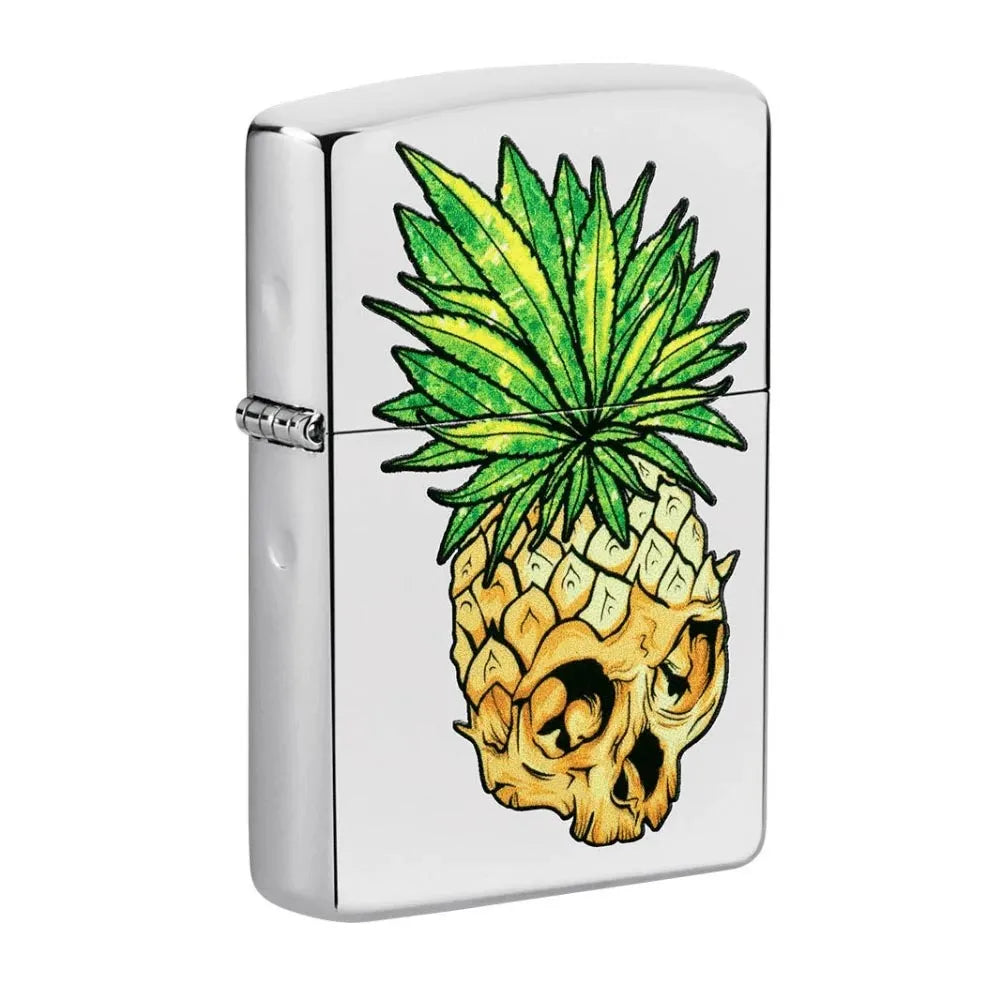 Zippo - Leaf Skull Ananas Design - Game-On.no