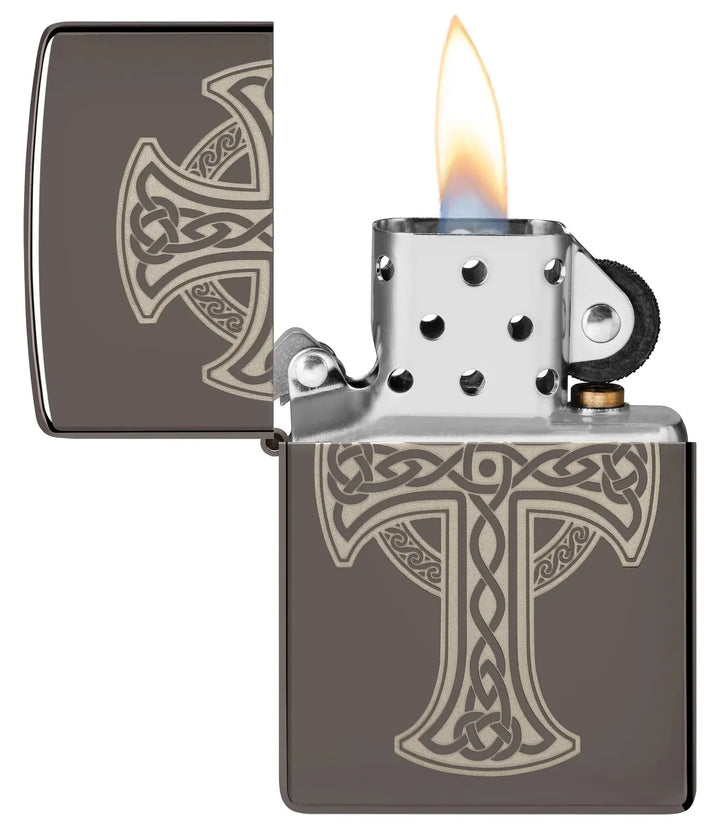 Zippo Lighter - Celtic Cross Design - Game-On.no