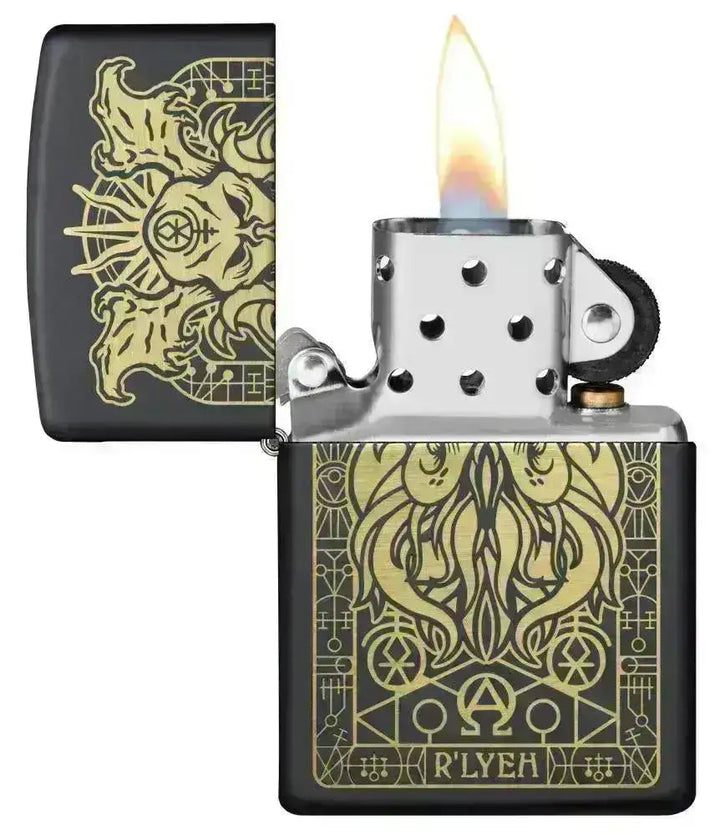 Zippo Lighter - H.P. Lovecraft Monster Motiv - Game-On.no