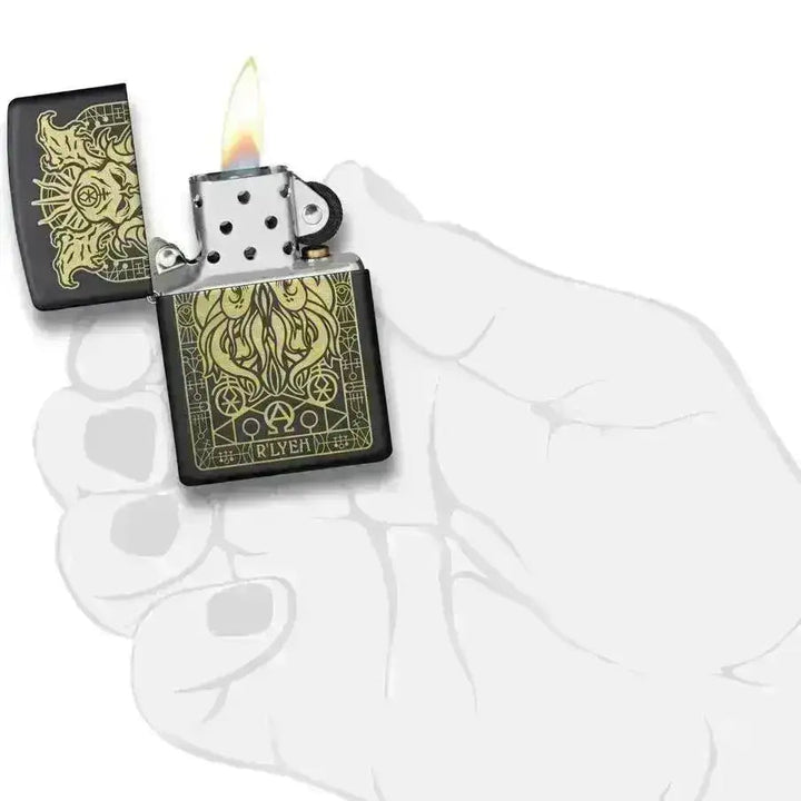 Zippo Lighter - H.P. Lovecraft Monster Motiv - Game-On.no