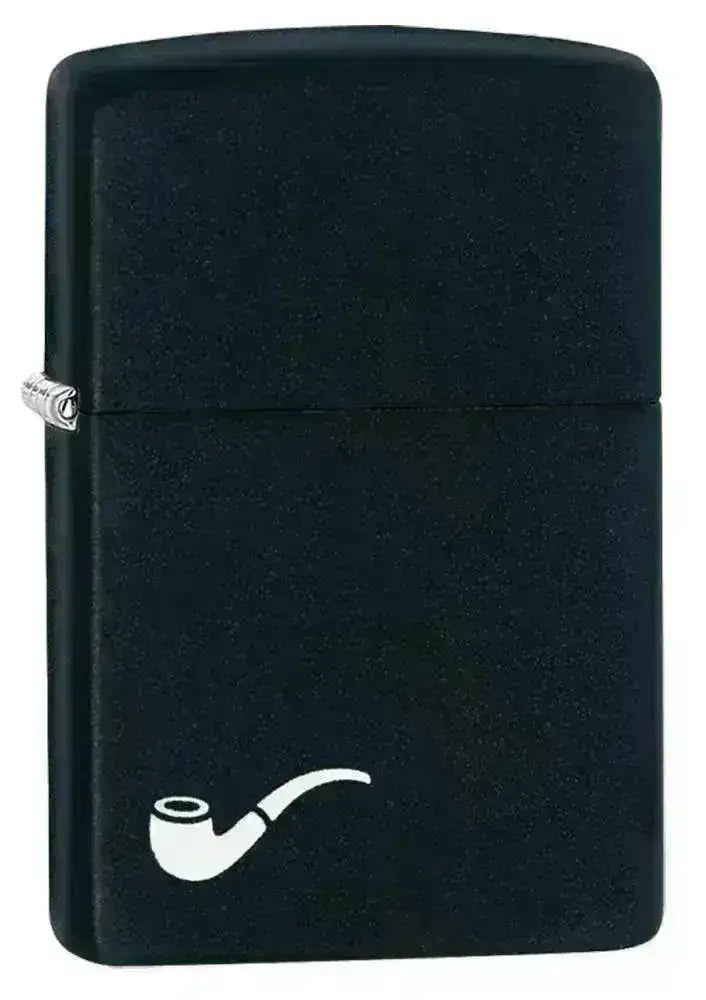 Zippo Lighter - Pipe Black Matte - Game-On.no