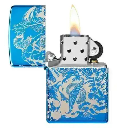 Zippo Lighter - Poseidon Atlantis Design - Game-On.no