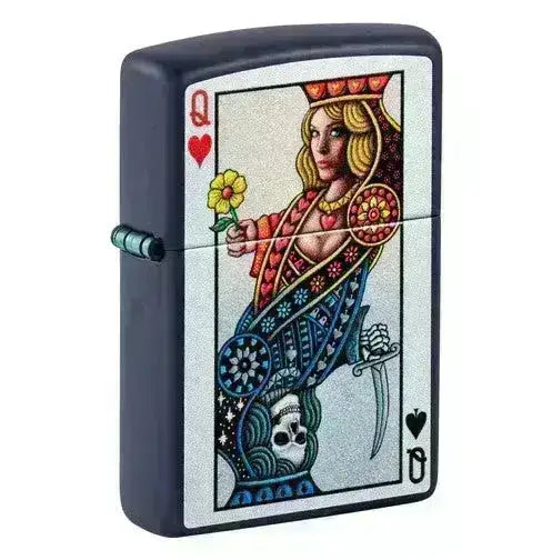 Zippo Lighter - Queen of Hearts Design - Game-On.no