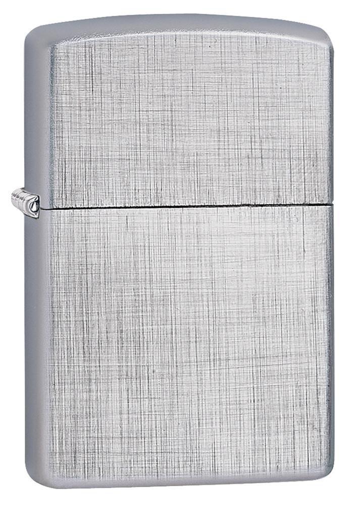 Zippo - Linen Weave - Chrome - Game-On.no