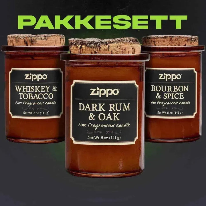 Zippo Pakkesett - Zippo Duftlys x 3 - Game-On.no