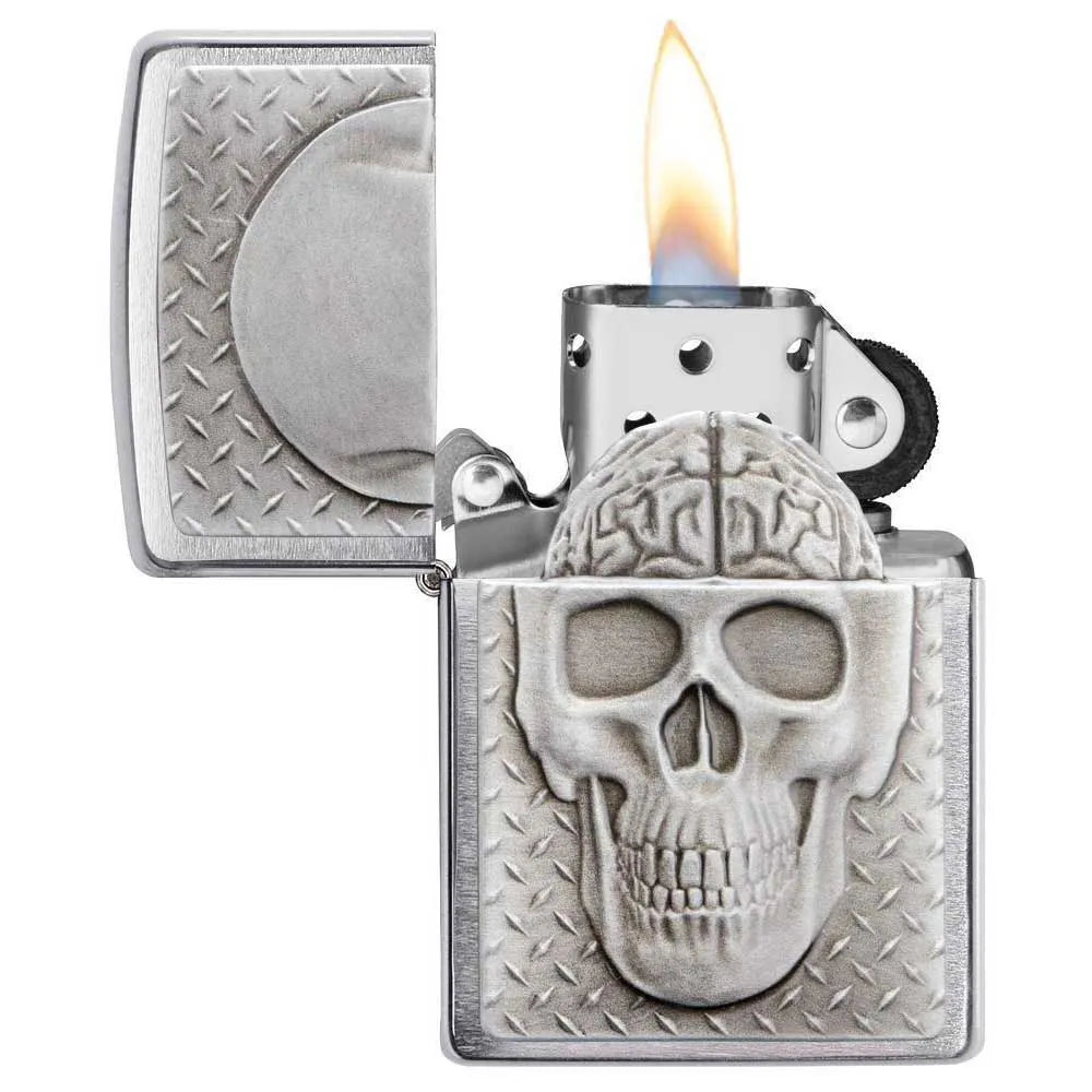 Zippo - Dödskalle med hjärnöverraskning - Game-On.no