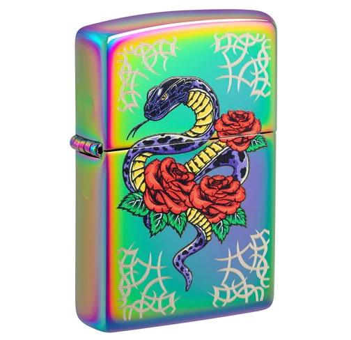 Zippo - Slange og Rose Design - Game-On.no