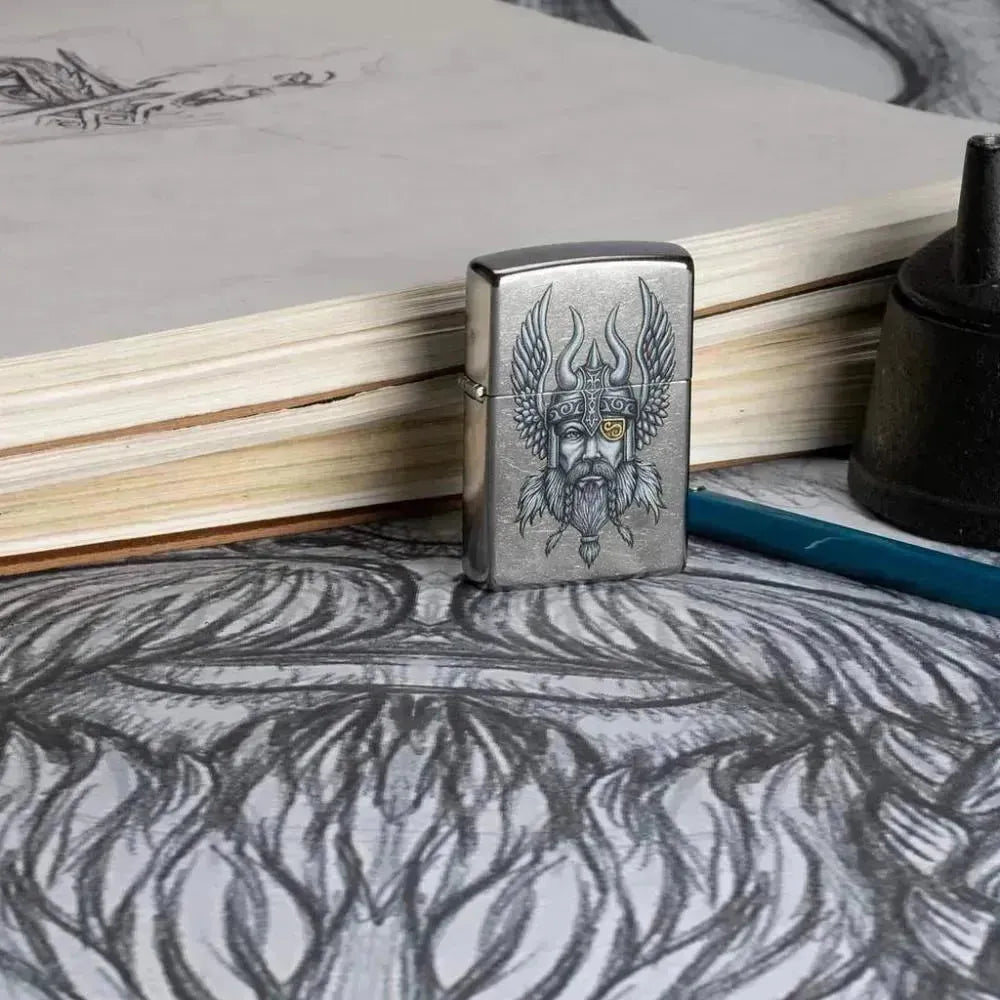 Zippo - Viking Warrior Design - Game-On.no