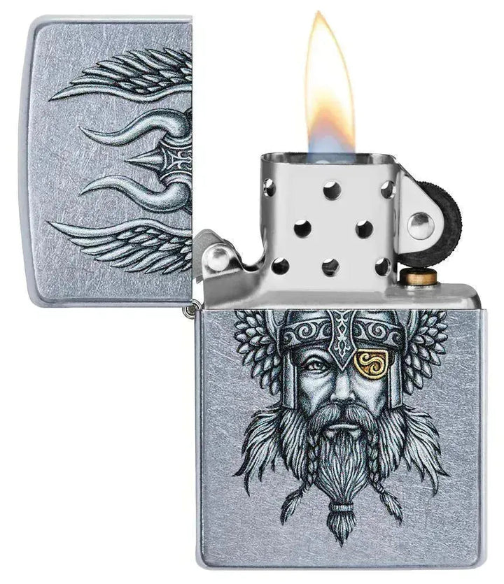 Zippo - Viking Warrior Design - Game-On.no