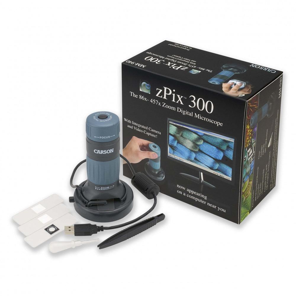 zPix 300 - 86x-457x Digitales USB Mikroskop mit Kamera und Videofunktion - Game-On.no